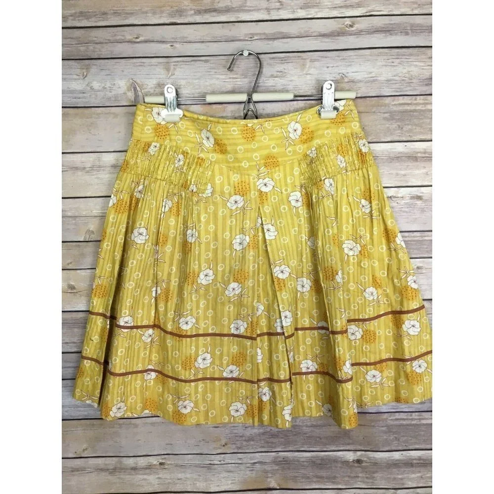 Lux Lux Lux Size 3 Yellow Floral Cotton Skirt - Picture 8 of 8